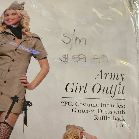 LAST NWT ARMY Military Dress Garters Hat S/M - Picture 4 of 16